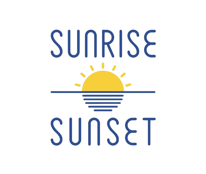 Sunset Logo with Abstract Concept Design Graphic by Bayu_PJ · Creative  Fabrica